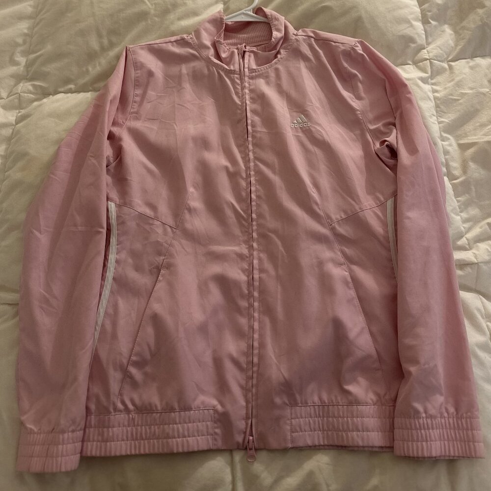 Vintage Pink Adidas Track Jacket Size Medium - Gem